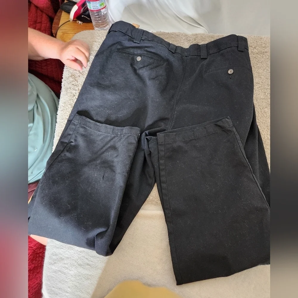 Amazon Essentials Black Slack Pants - Classic Fit